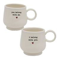 View 20 oz We Belong Together Mug Set